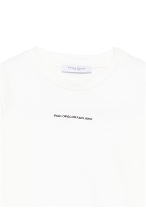 white cotton tshirt PAOLO PECORA KIDS | PP4157GEBL